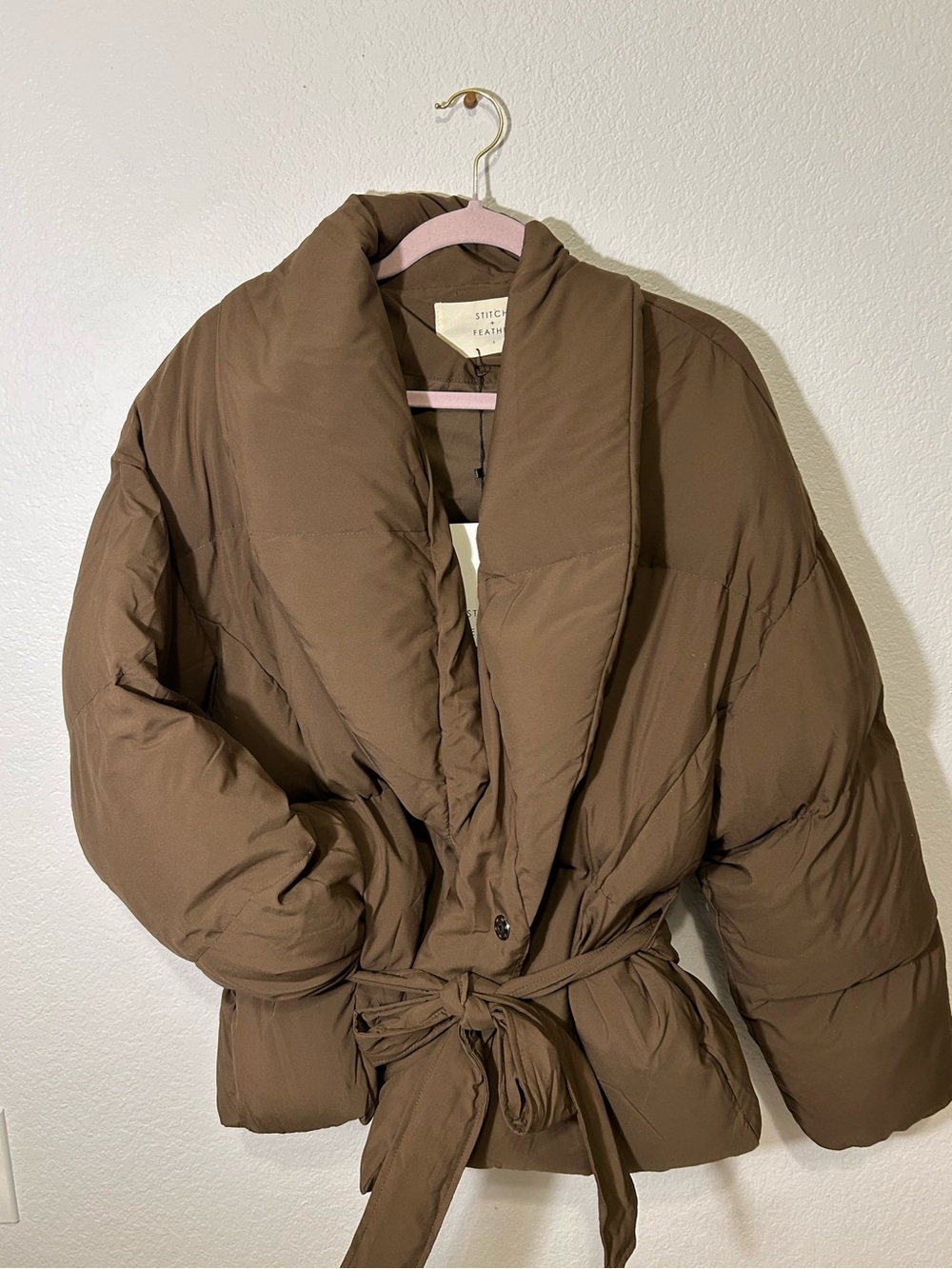 NWT! Stitch & Feather Tahoe Wrap Puffer Jacket